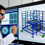 Data-Driven Biomaterial Design**

"A team of scientists in a brightly lit laboratory, fully clothed in lab coats and safety goggles, analyzing data visualizations on a large screen displaying complex molecular structures. The scene highlights the use of algorithms and simulations to predict the performance of new biomaterials. In the foreground, a 3D printer is creating a small, complex scaffold. Professional, safe for work, appropriate content, perfect anatomy, natural proportions, fully clothed, modern lab, scientific illustration, high quality."

**